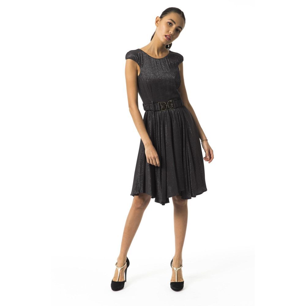 BYBLOS Gray Viscose Casual Dress | Regal Royce