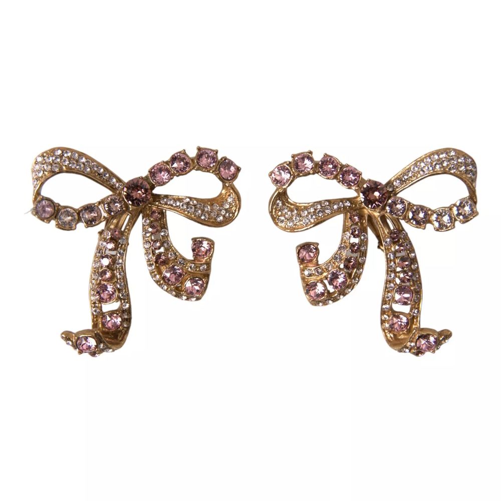 Dolce & Gabbana Gold Brass Earrings | Regal Royce