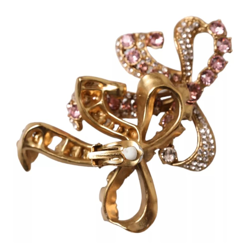 Dolce & Gabbana Gold Brass Earrings | Regal Royce