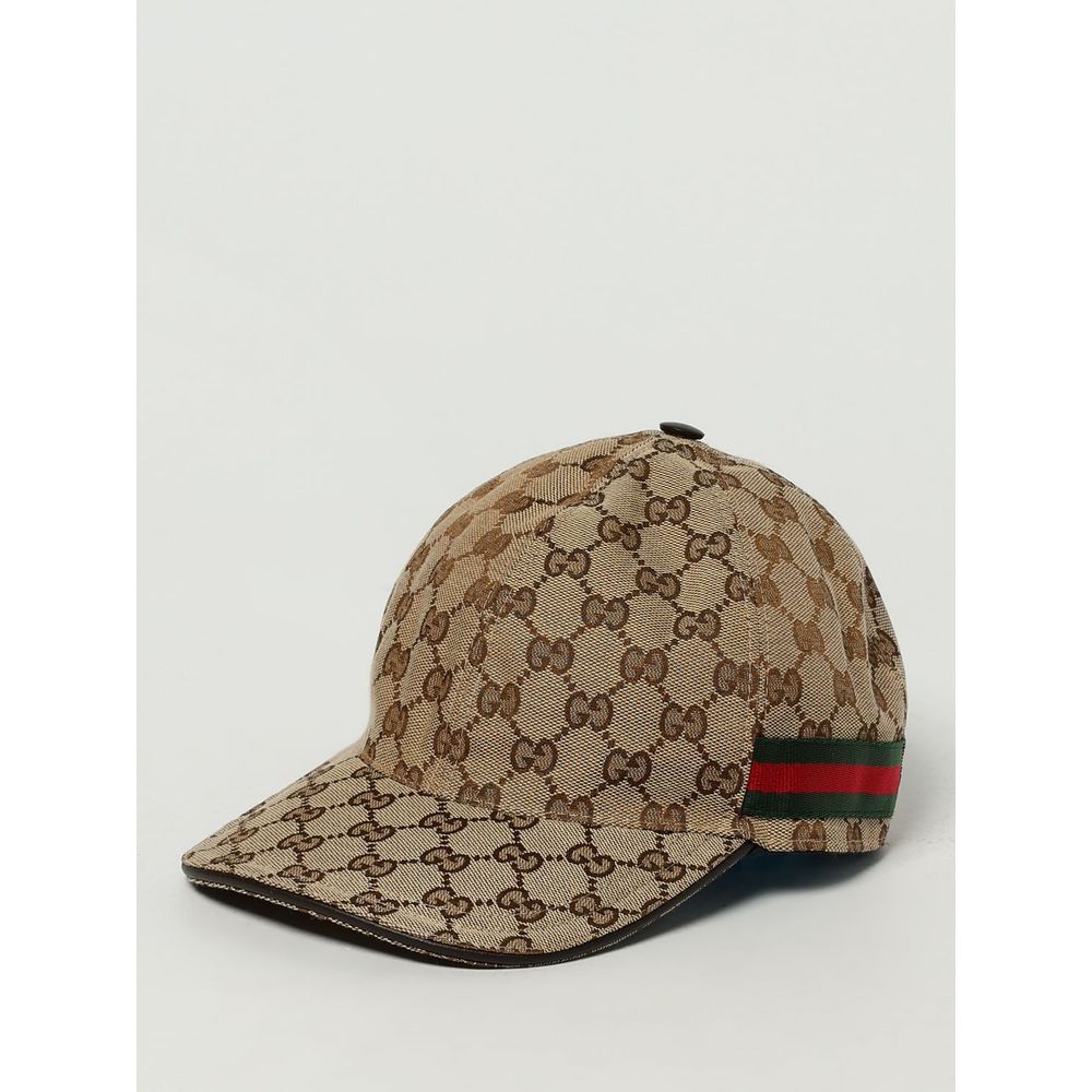 Gucci Beige Cotton And Leather Cap (Baseball Hat) | Regal Royce