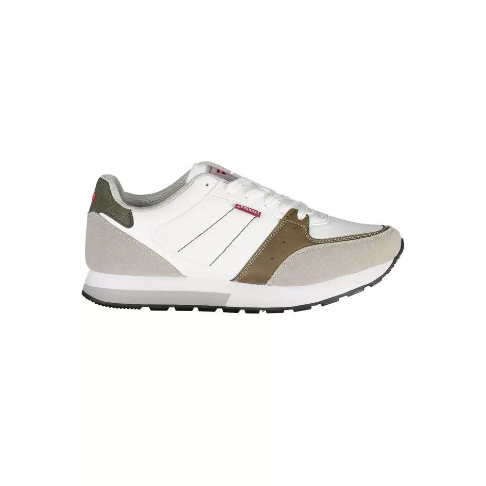Carrera White Polyester Athletic Sneakers | Regal Royce