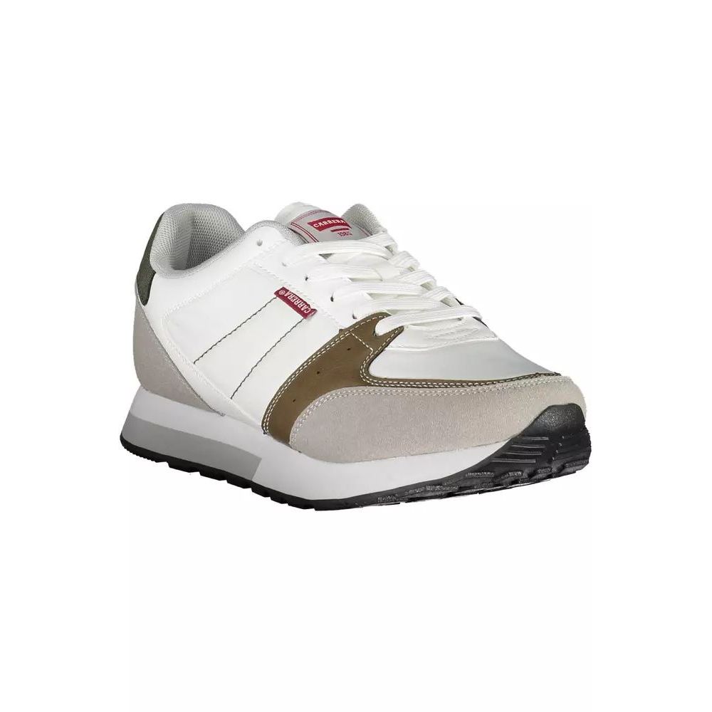 Carrera White Polyester Athletic Sneakers | Regal Royce