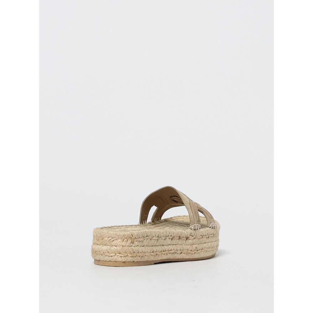 Versace Beige Jute Espadrilles | Regal Royce