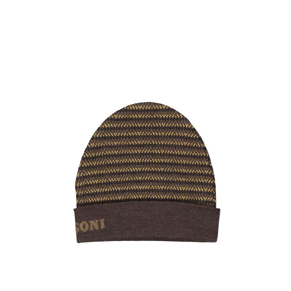 Missoni Brown Wool Beanie | Regal Royce