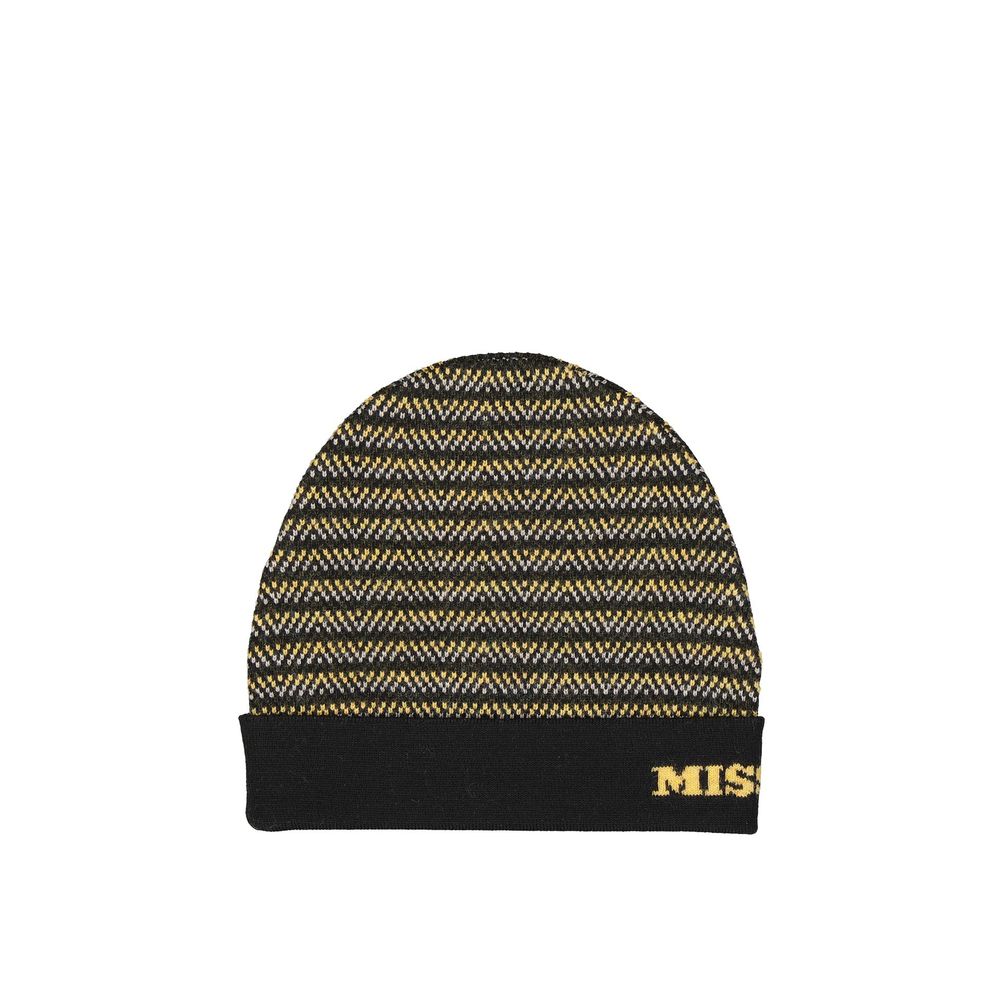 Missoni Black Wool Beanie | Regal Royce