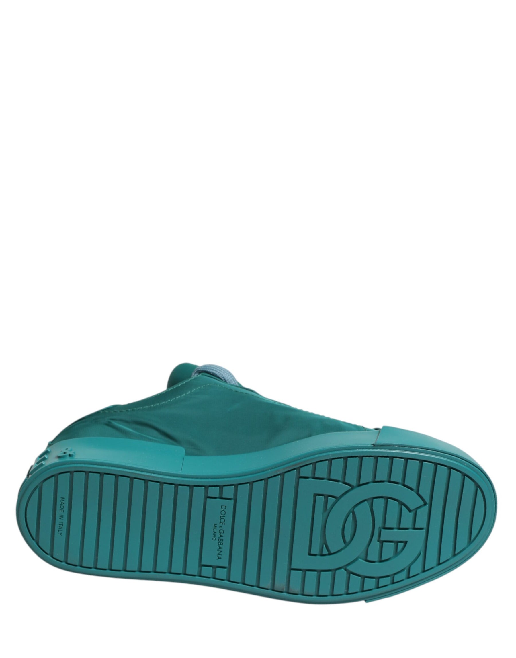 Dolce & Gabbana Teal Portofino Men Low Top Sneakers Shoes | Regal Royce