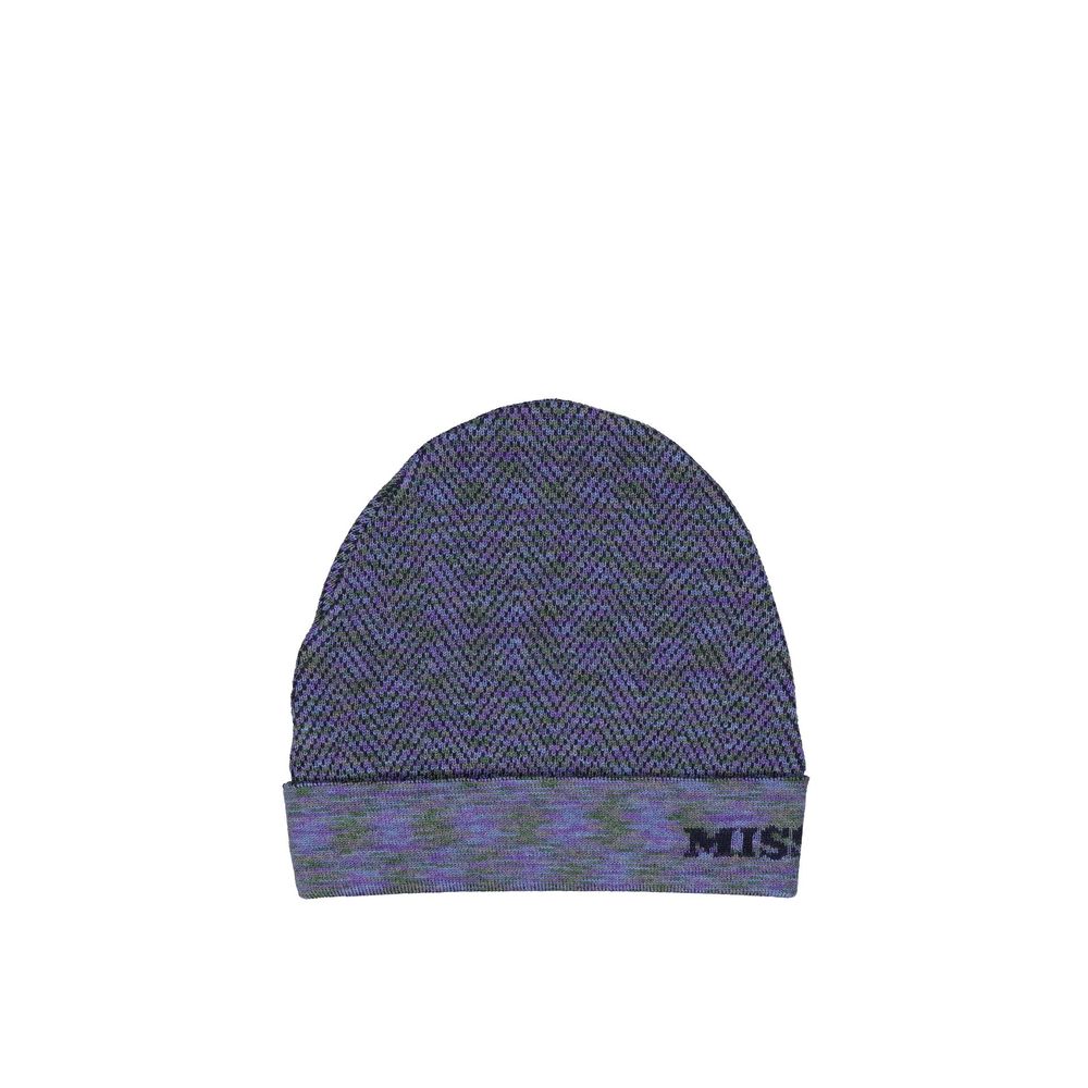 Missoni Purple Wool Beanie | Regal Royce