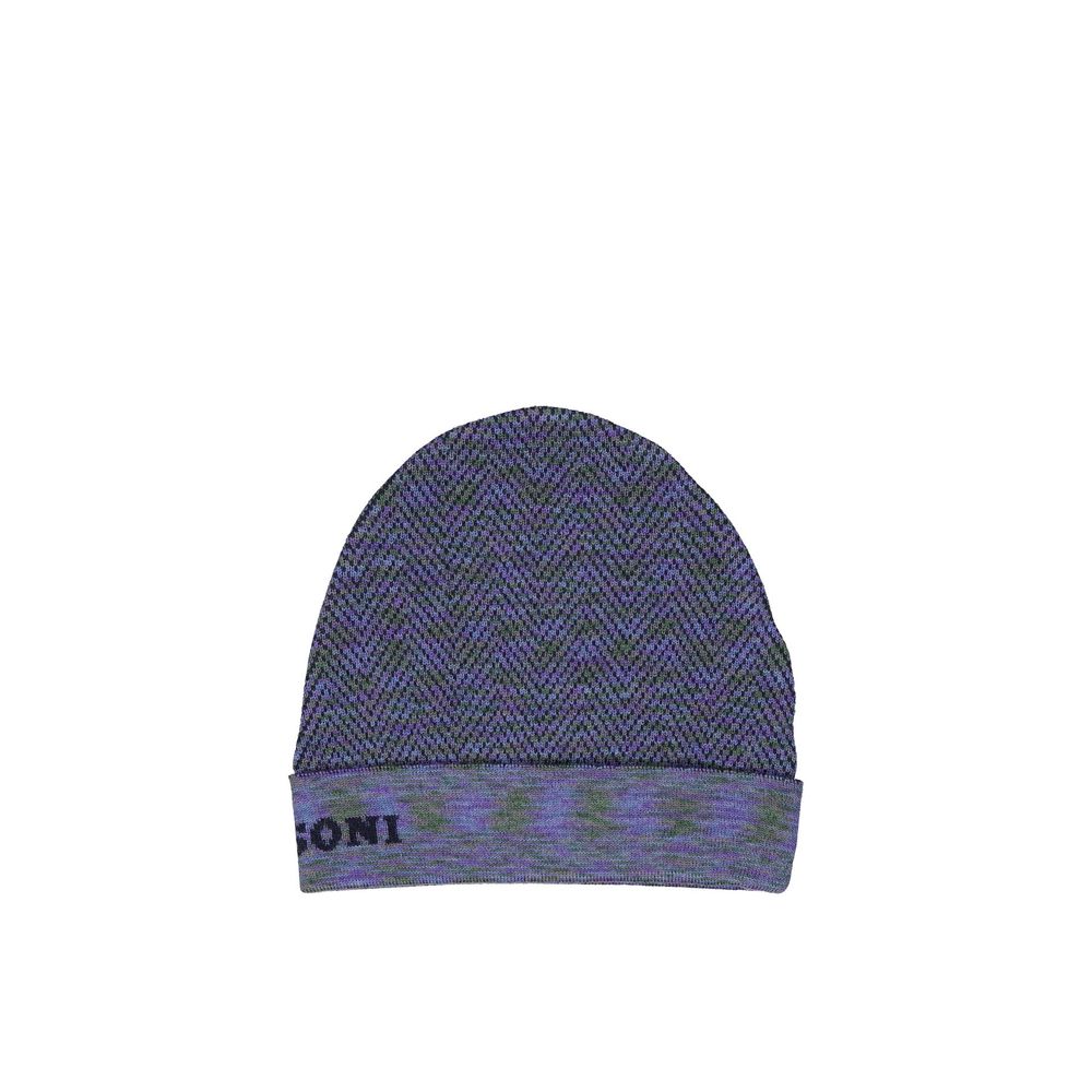 Missoni Purple Wool Beanie | Regal Royce