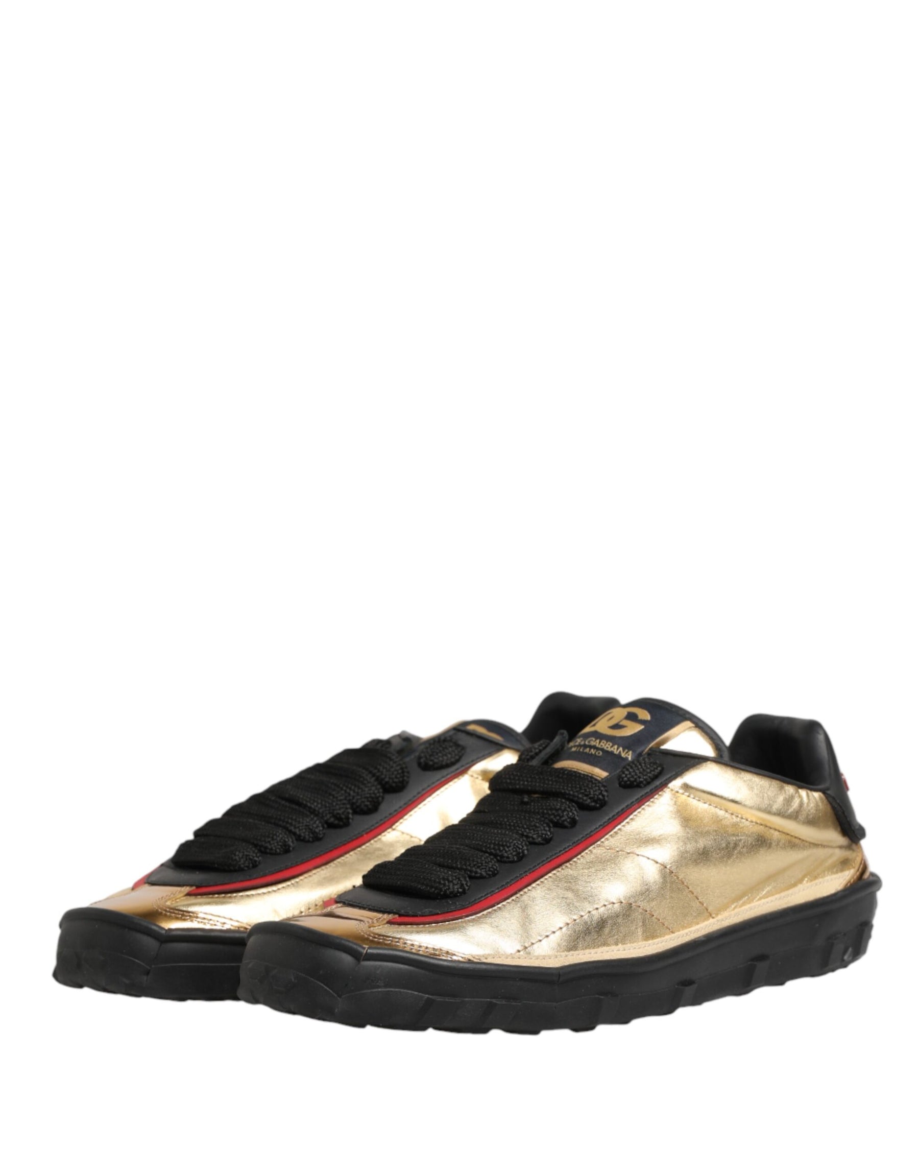 Dolce & Gabbana Multicolor Old Runner Lace Up Sneakers Shoes | Regal Royce