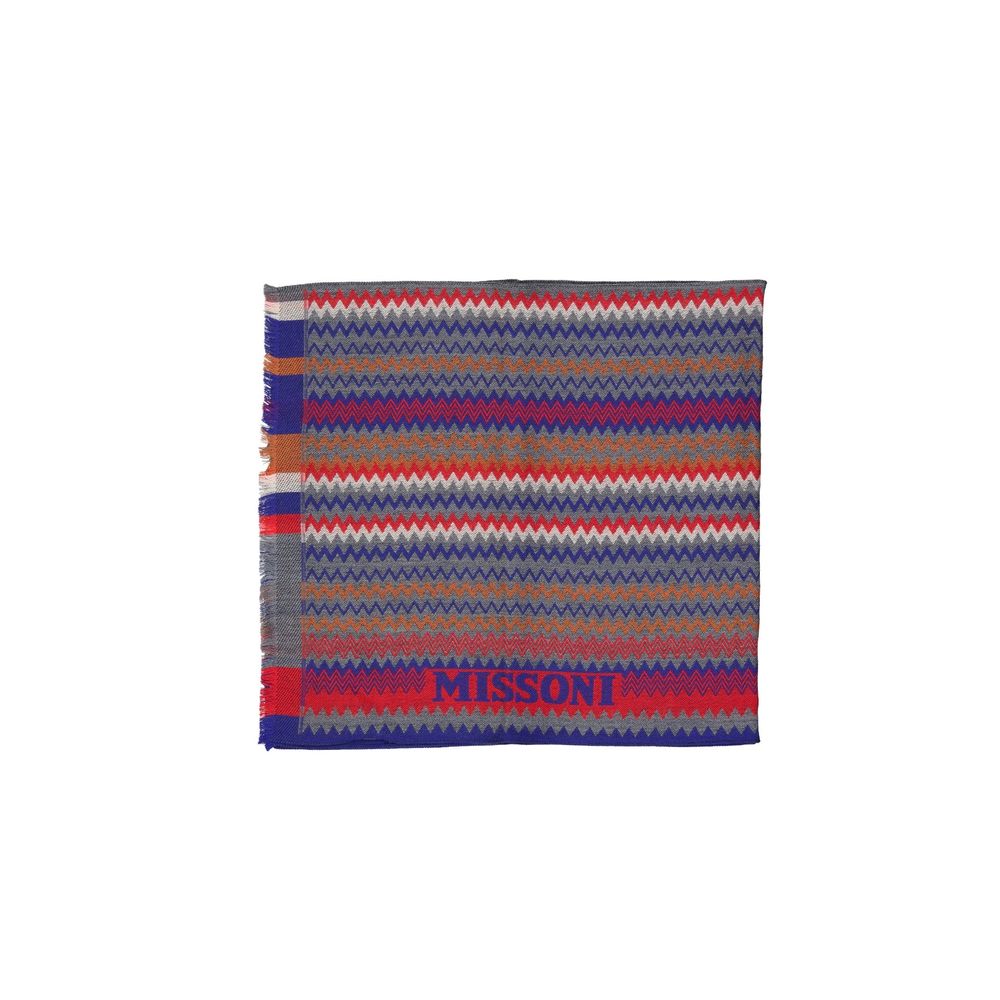 Missoni Blue Wool Scarf | Regal Royce