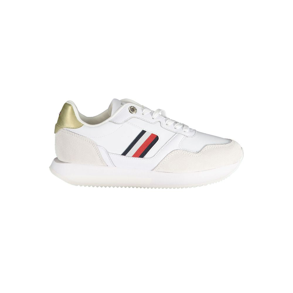 Tommy Hilfiger White Leather Women Sneaker | Regal Royce