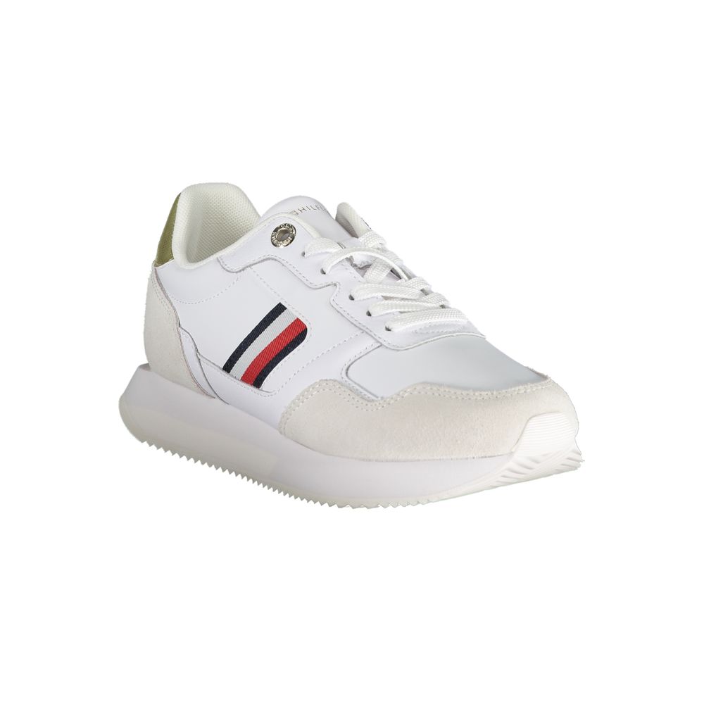 Tommy Hilfiger White Leather Women Sneaker | Regal Royce