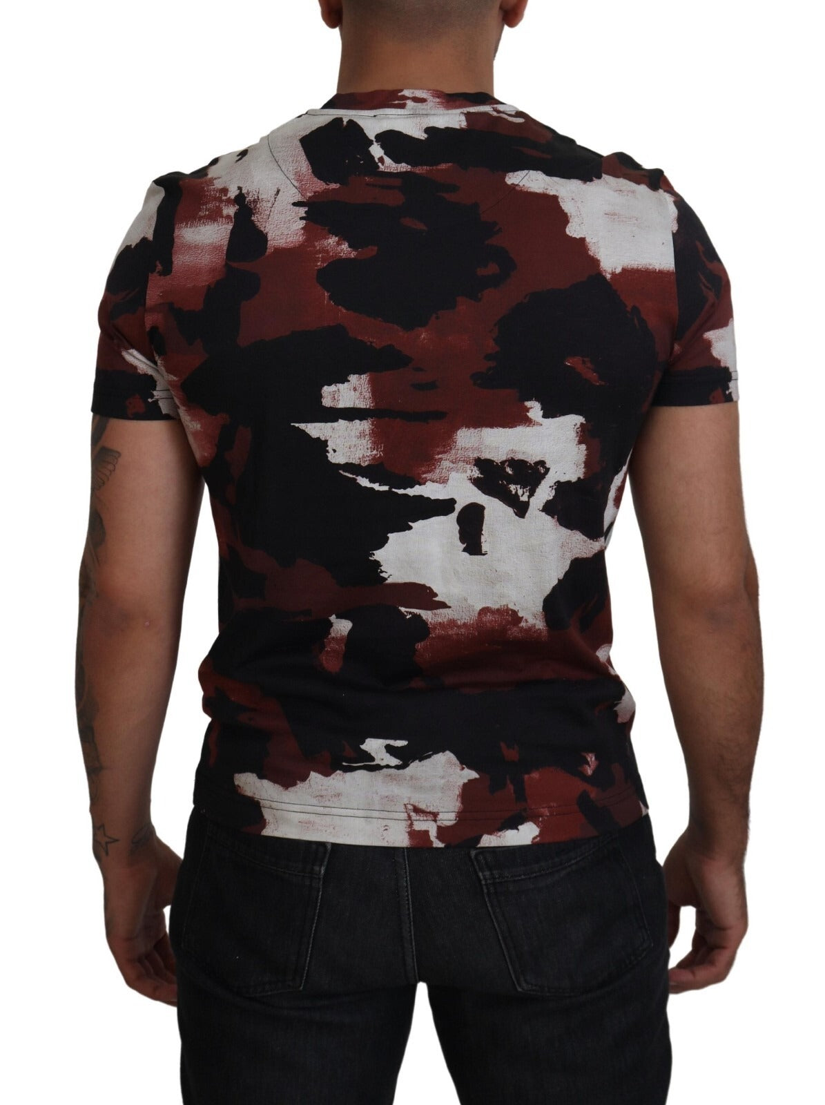 Dolce & Gabbana Multicolor Tie Dye Cotton Crew Neck T-shirt | Regal Royce