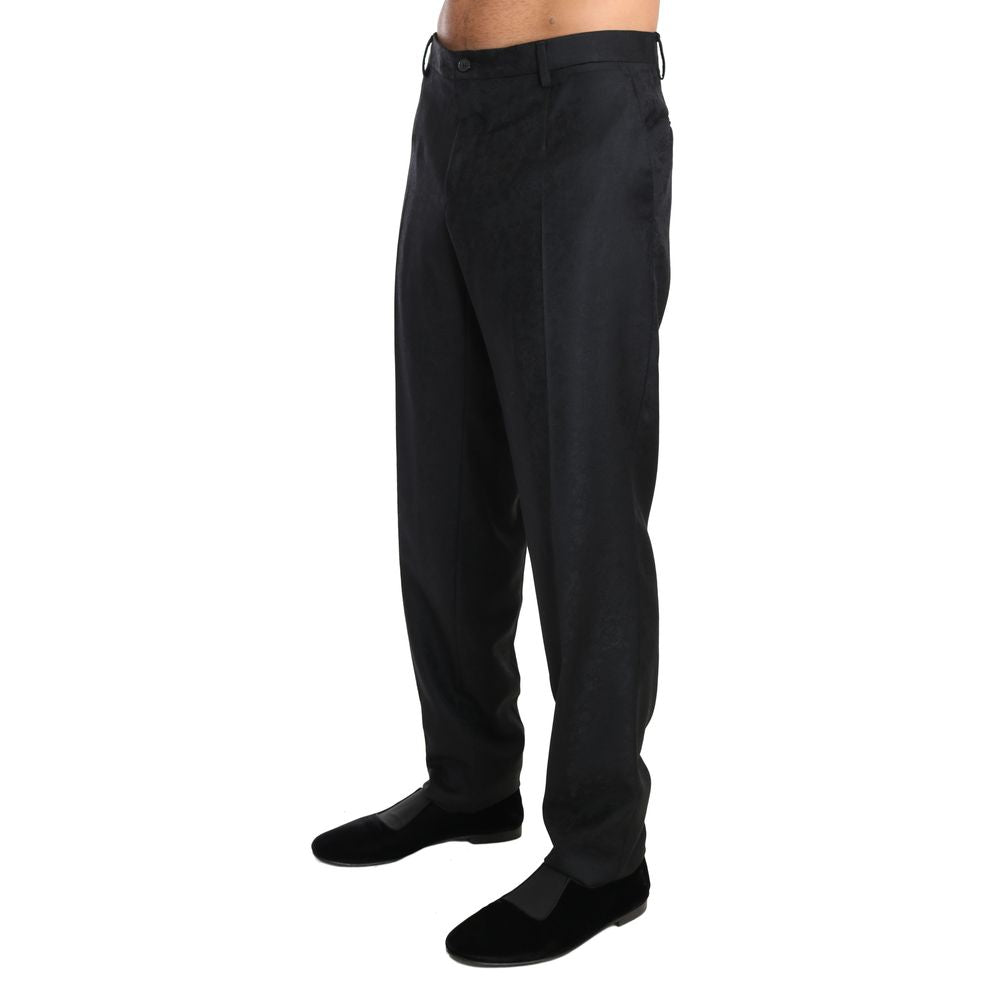 Dolce & Gabbana Gray Cotton Dress Pants | Regal Royce