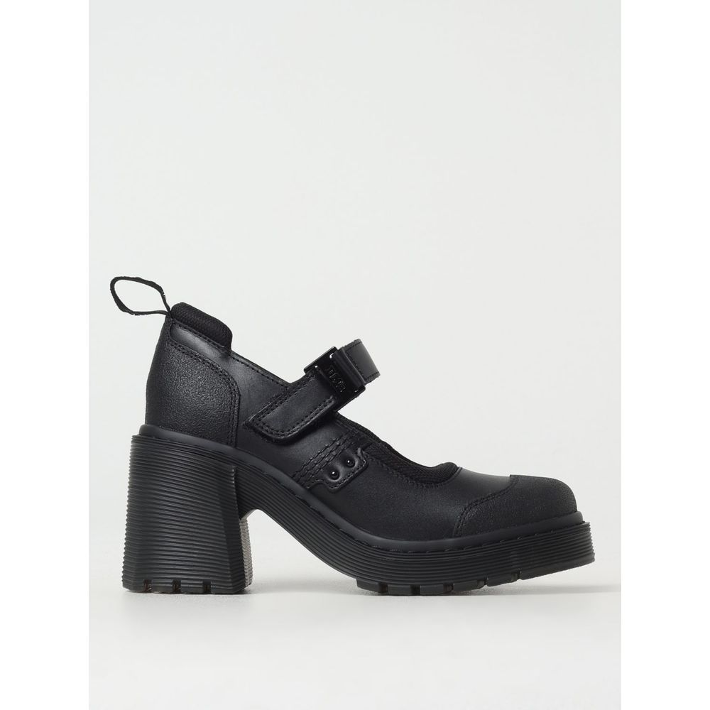 Dr. Martens Black Leather Platform Pumps | Regal Royce