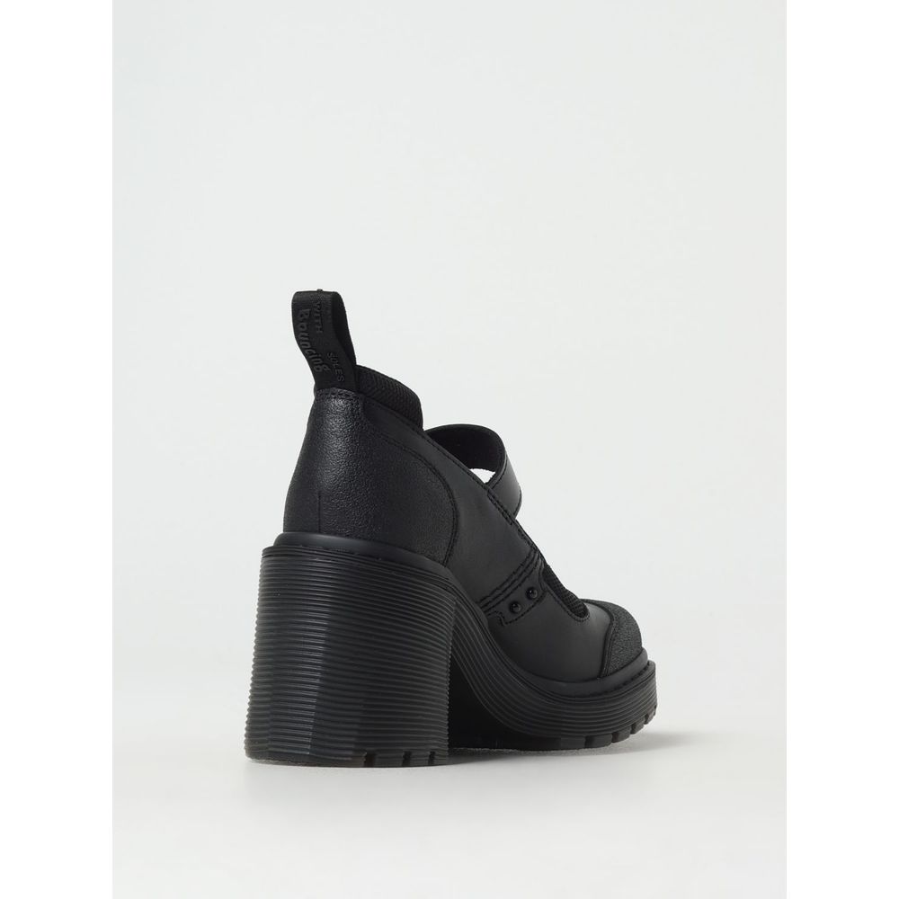 Dr. Martens Black Leather Platform Pumps | Regal Royce