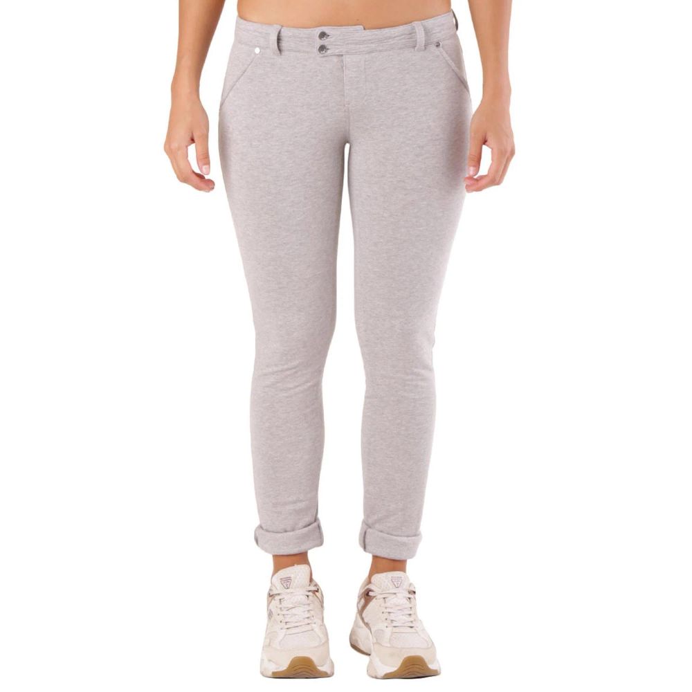 Met Gray Cotton Skinny Pants | Regal Royce
