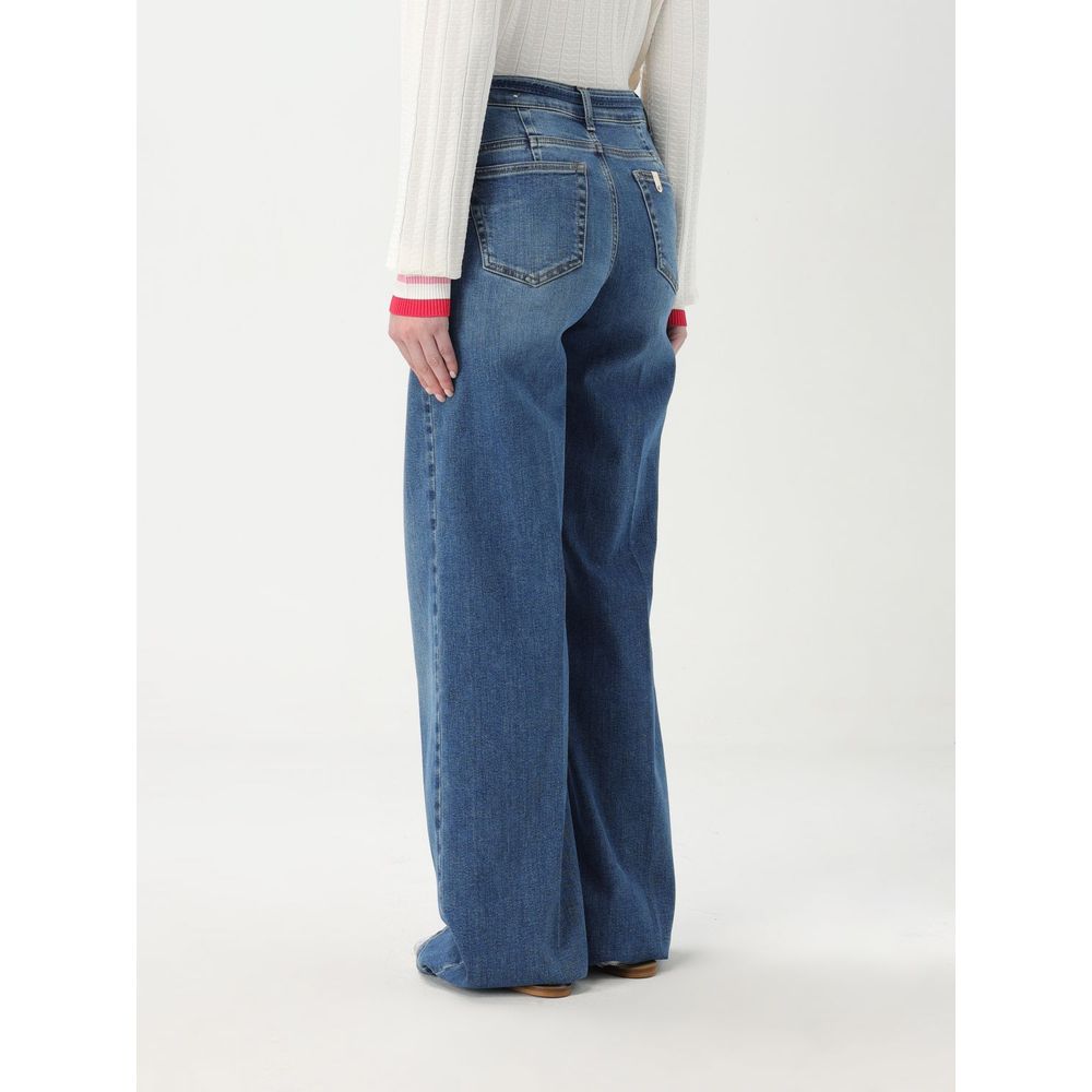 Liu Jo Blue Cotton Flared Jeans | Regal Royce