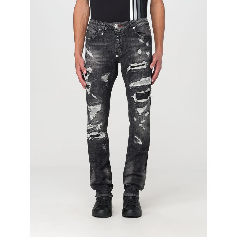 Philipp Plein Gray Denim Slim Fit Jeans | Regal Royce