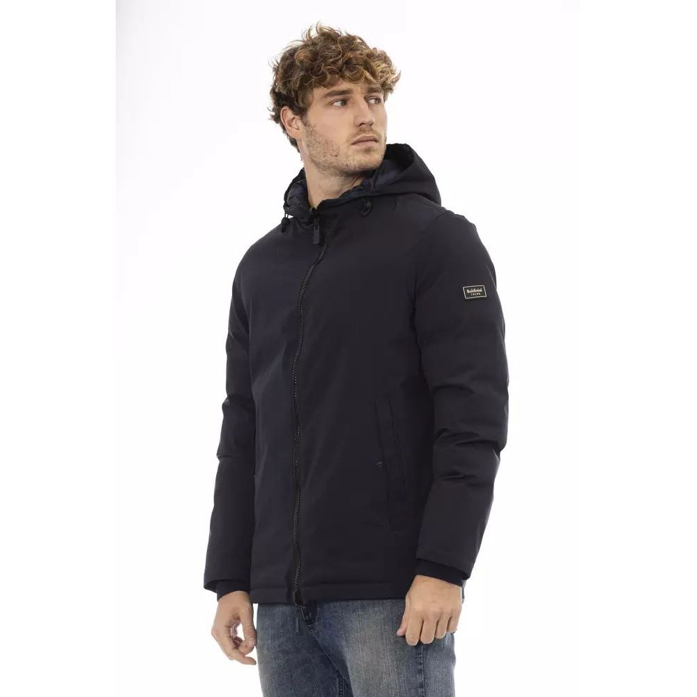 Baldinini Trend Blue Polyester Shell Jacket | Regal Royce