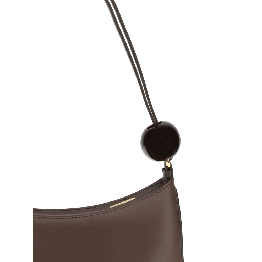 Jacquemus Brown Calf Leather Bos Taurus Shoulder Bag | Regal Royce