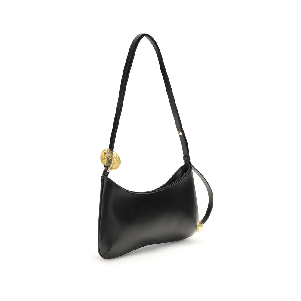 Jacquemus Black Calf Leather Bos Taurus Shoulder Bag | Regal Royce