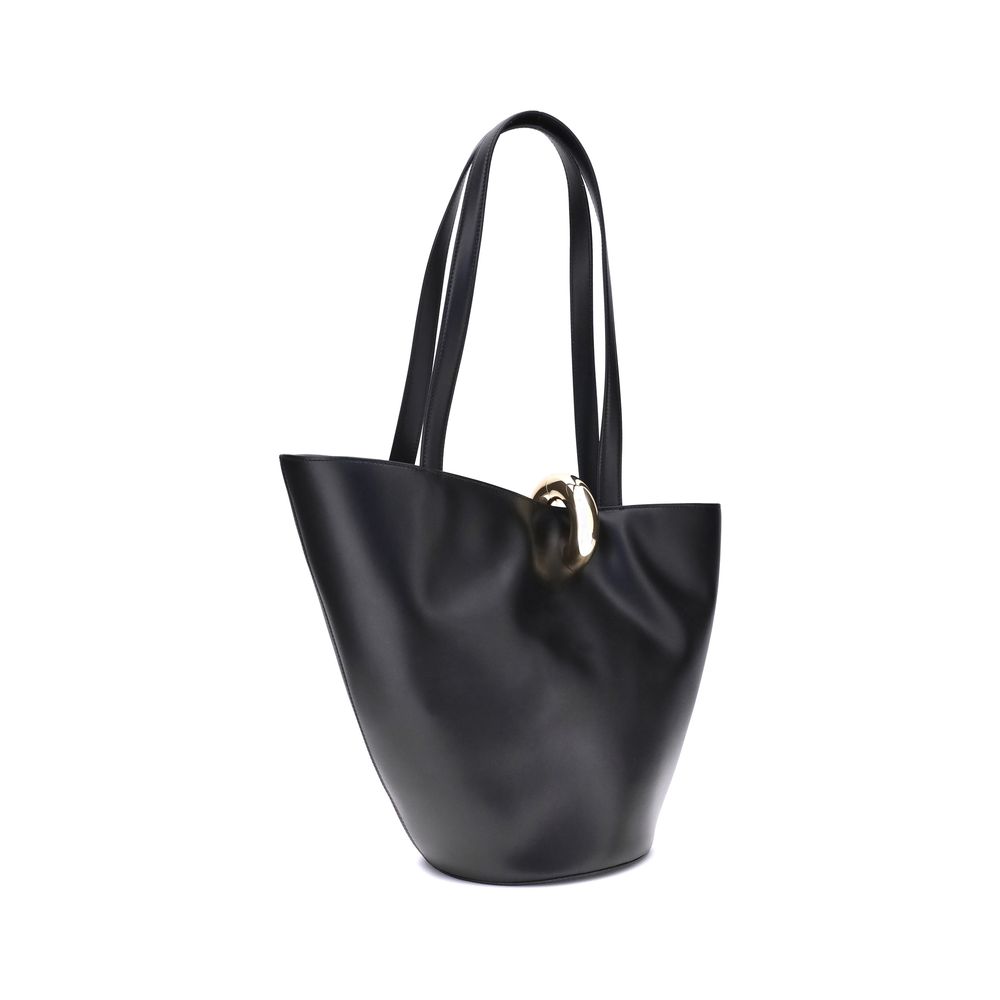 Jacquemus Black Calf Leather Bos Taurus Shoulder Bag | Regal Royce