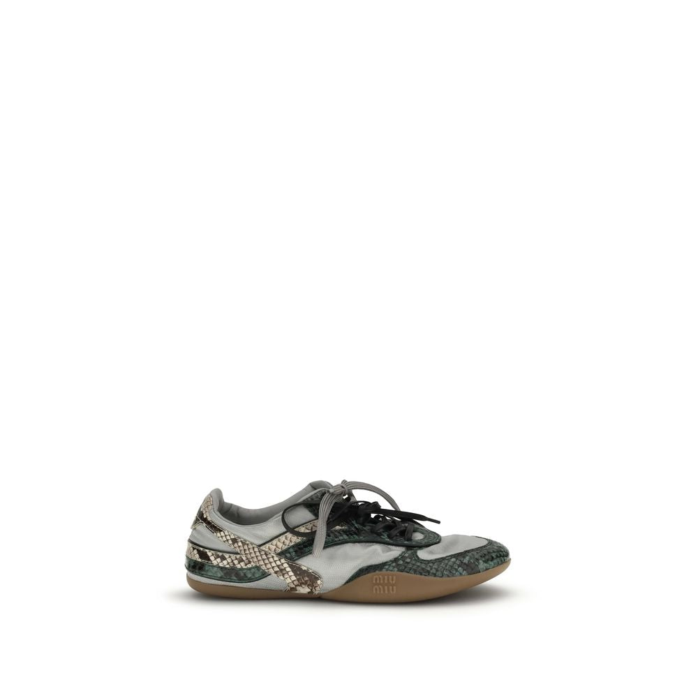 Miu Miu Gray Rubber Athletic Sneakers | Regal Royce