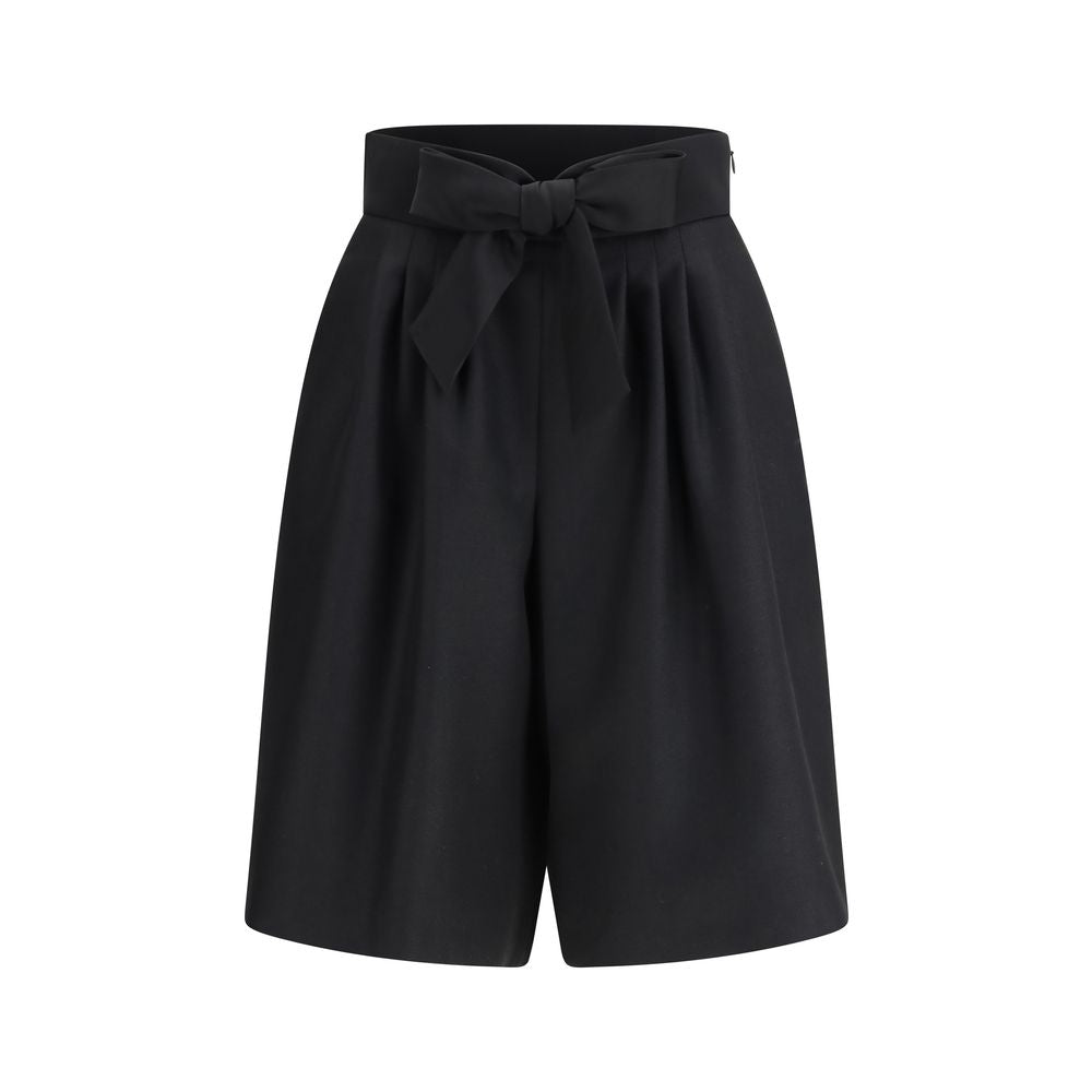 Valentino Black Wool Bermuda Shorts | Regal Royce
