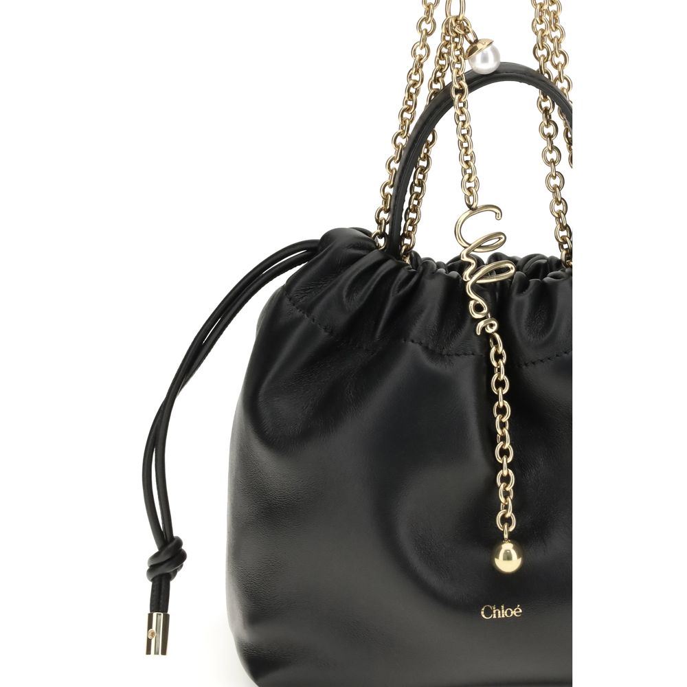 Chloé Black Calf Leather Bos Taurus Shoulder Bag | Regal Royce