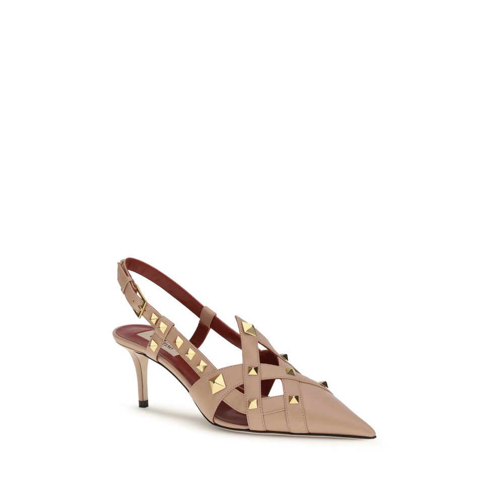 Valentino Garavani Multicolor Goatskin Mid Heel Pumps | Regal Royce