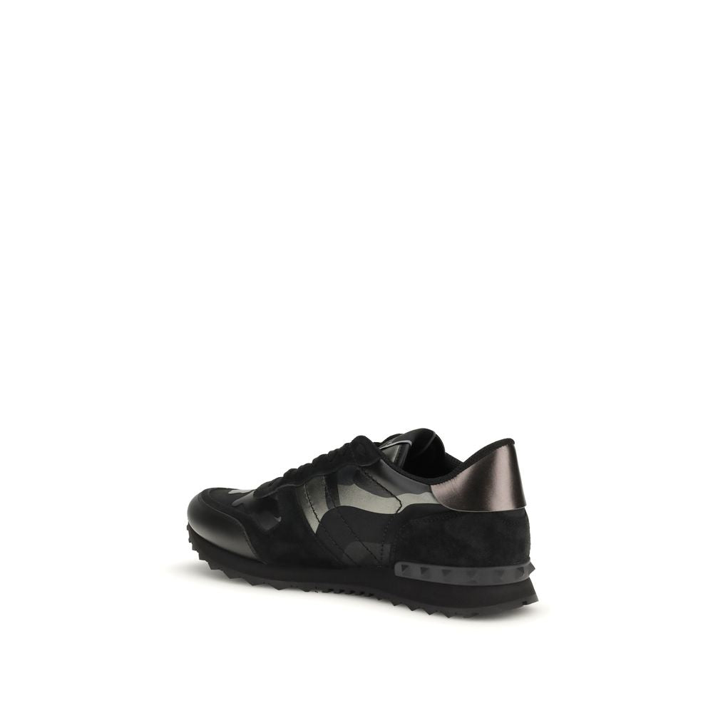 Valentino Garavani Black Lamb Ovis Aries Aries Athletic Sneakers | Regal Royce