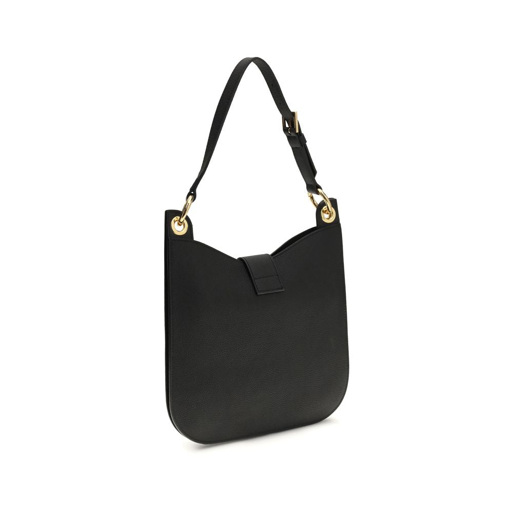 Tom Ford Black Calf Leather Bos Taurus Shoulder Bag | Regal Royce