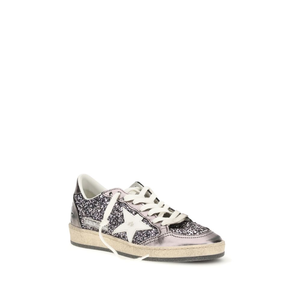 Golden Goose Gray Calf Leather Bos Taurus Low Top Sneakers | Regal Royce