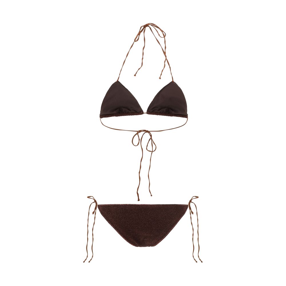 Oséree Brown Elastane Bikini | Regal Royce
