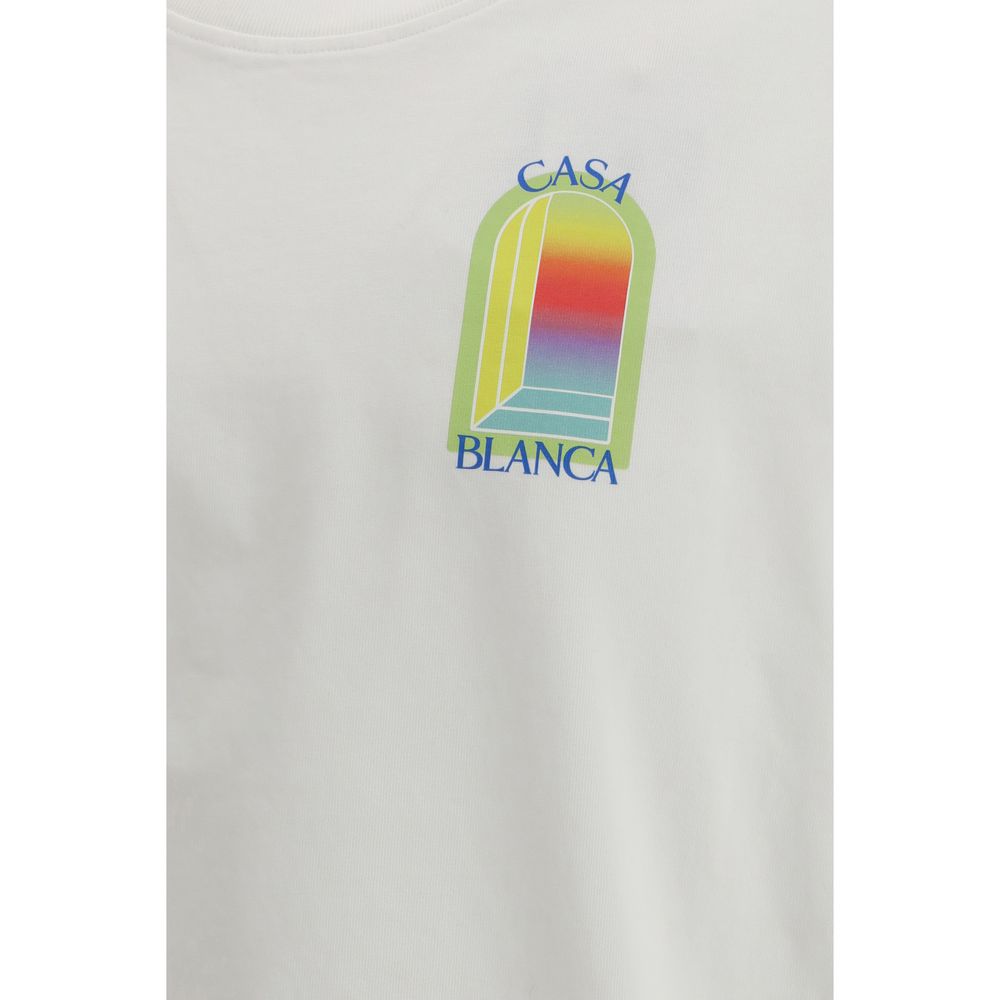 Casablanca White Cotton T-Shirt | Regal Royce