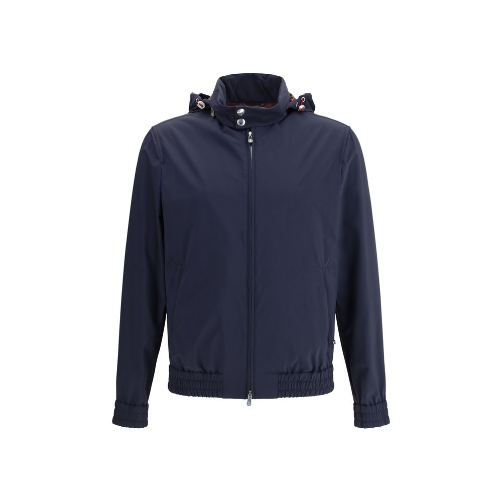 Brunello Cucinelli Blue Polyamide Shell Jacket | Regal Royce