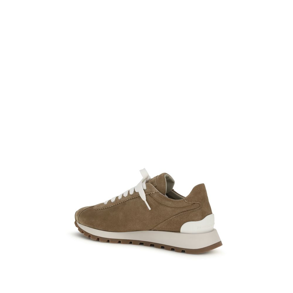 Brunello Cucinelli Beige Rubber Platform Sneakers | Regal Royce
