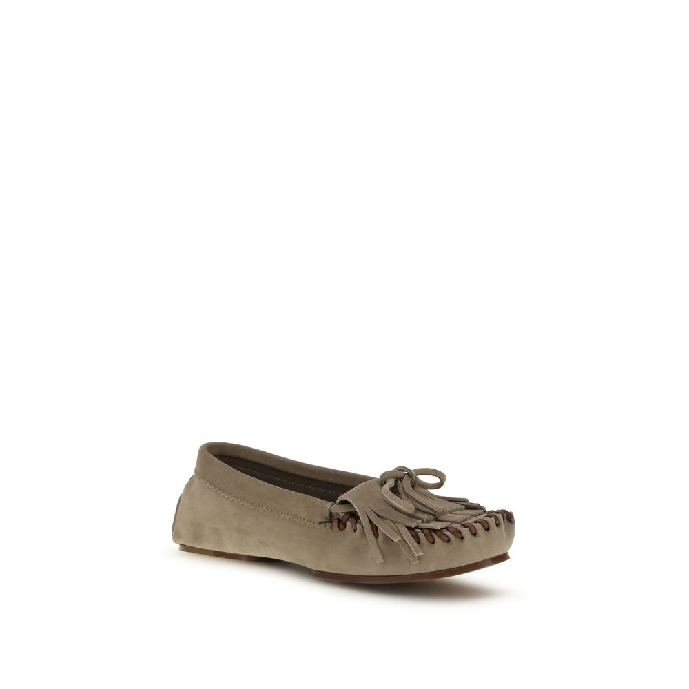 Paris Texas Gray Calf Leather Bos Taurus Moccassin | Regal Royce