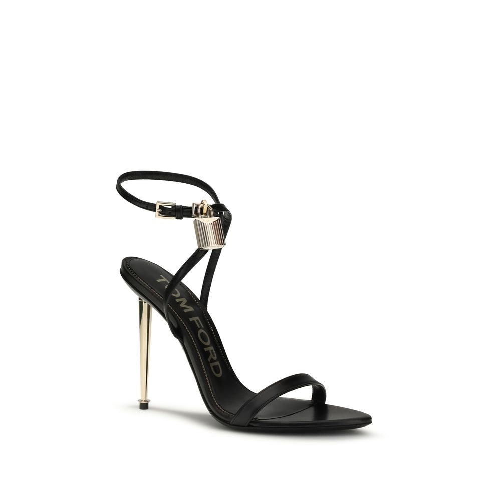 Tom Ford Black Goatskin Stiletto Heel Sandals | Regal Royce