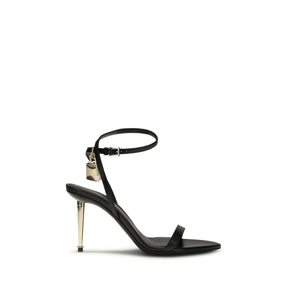 Tom Ford Black Goatskin Stiletto Heel Sandals | Regal Royce