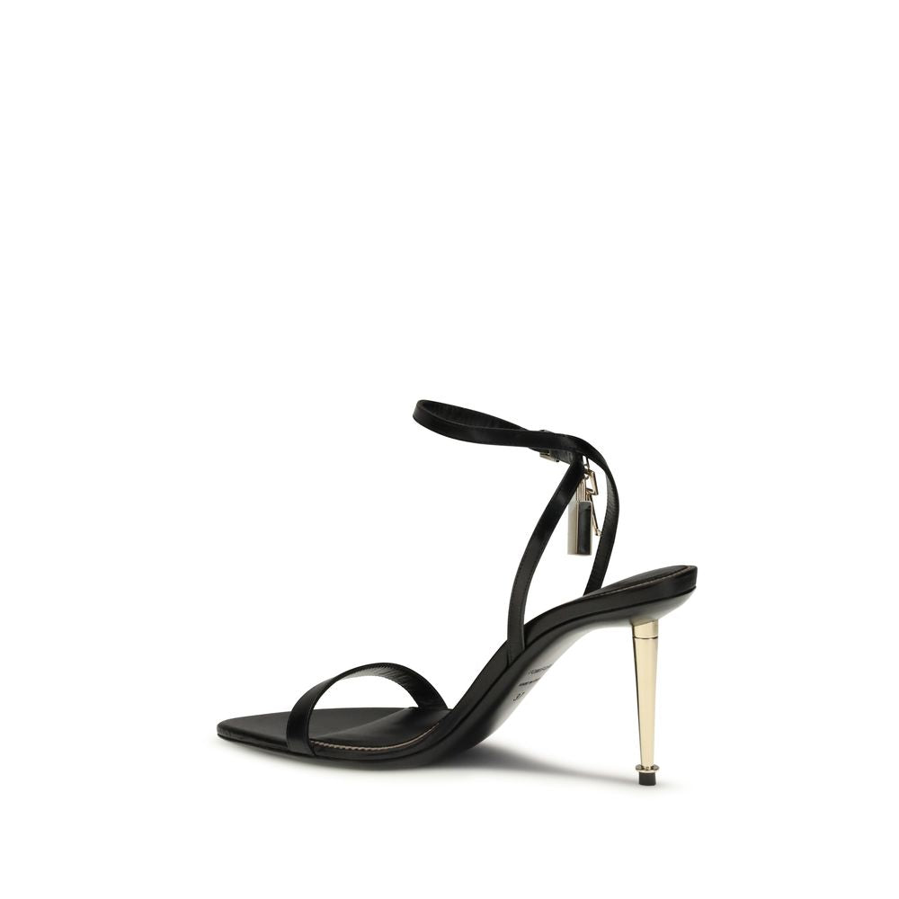 Tom Ford Black Goatskin Stiletto Heel Sandals | Regal Royce