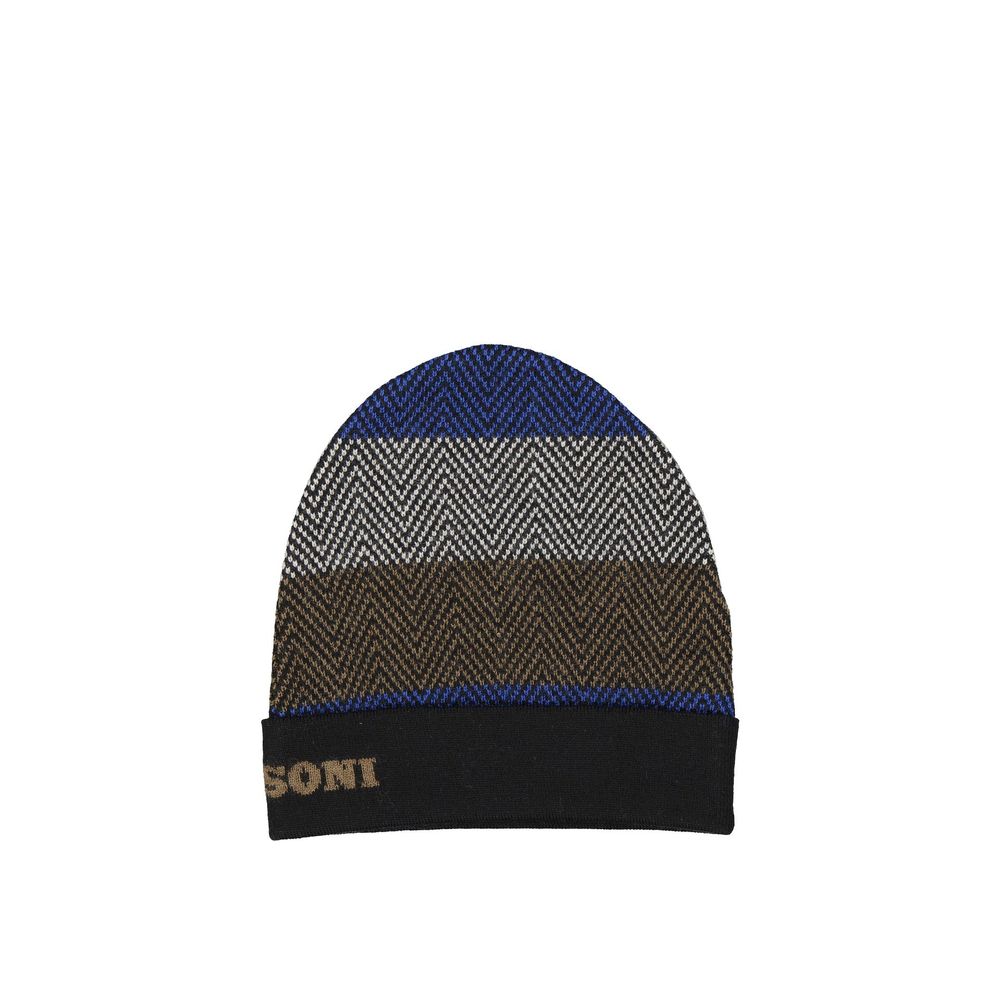 Missoni Blue Wool Beanie | Regal Royce