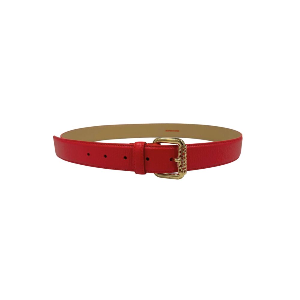 Borbonese Red Leather Women Belt | Regal Royce