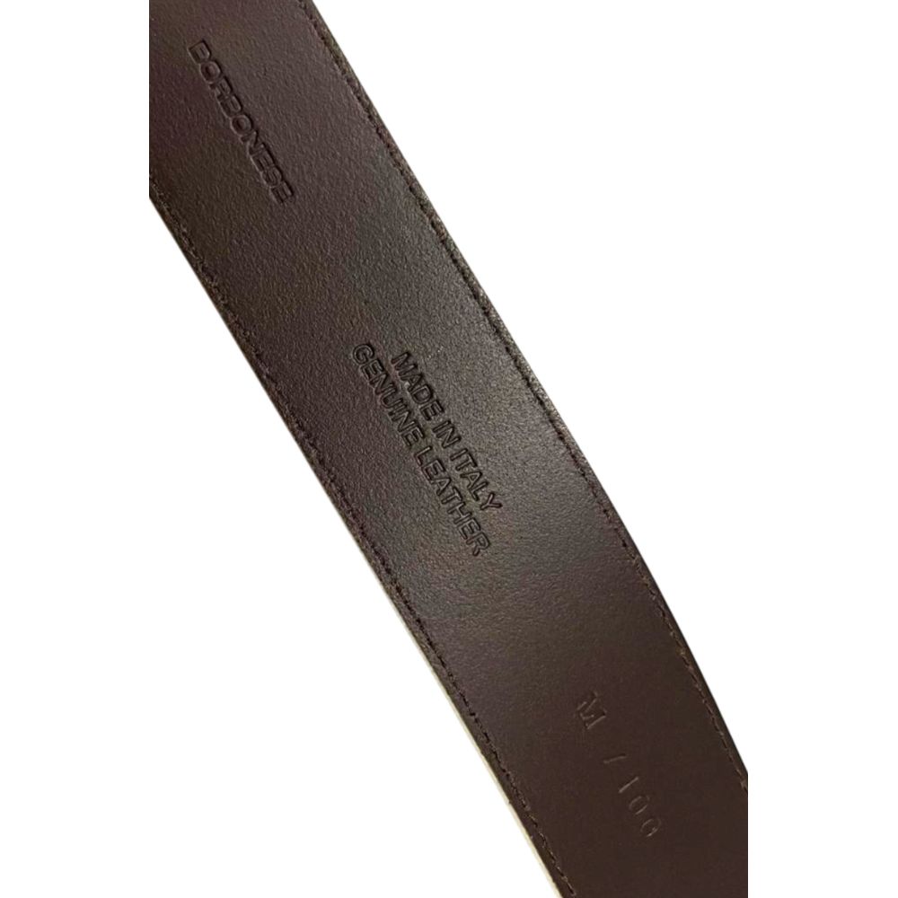 Borbonese White Leather Men Belt | Regal Royce