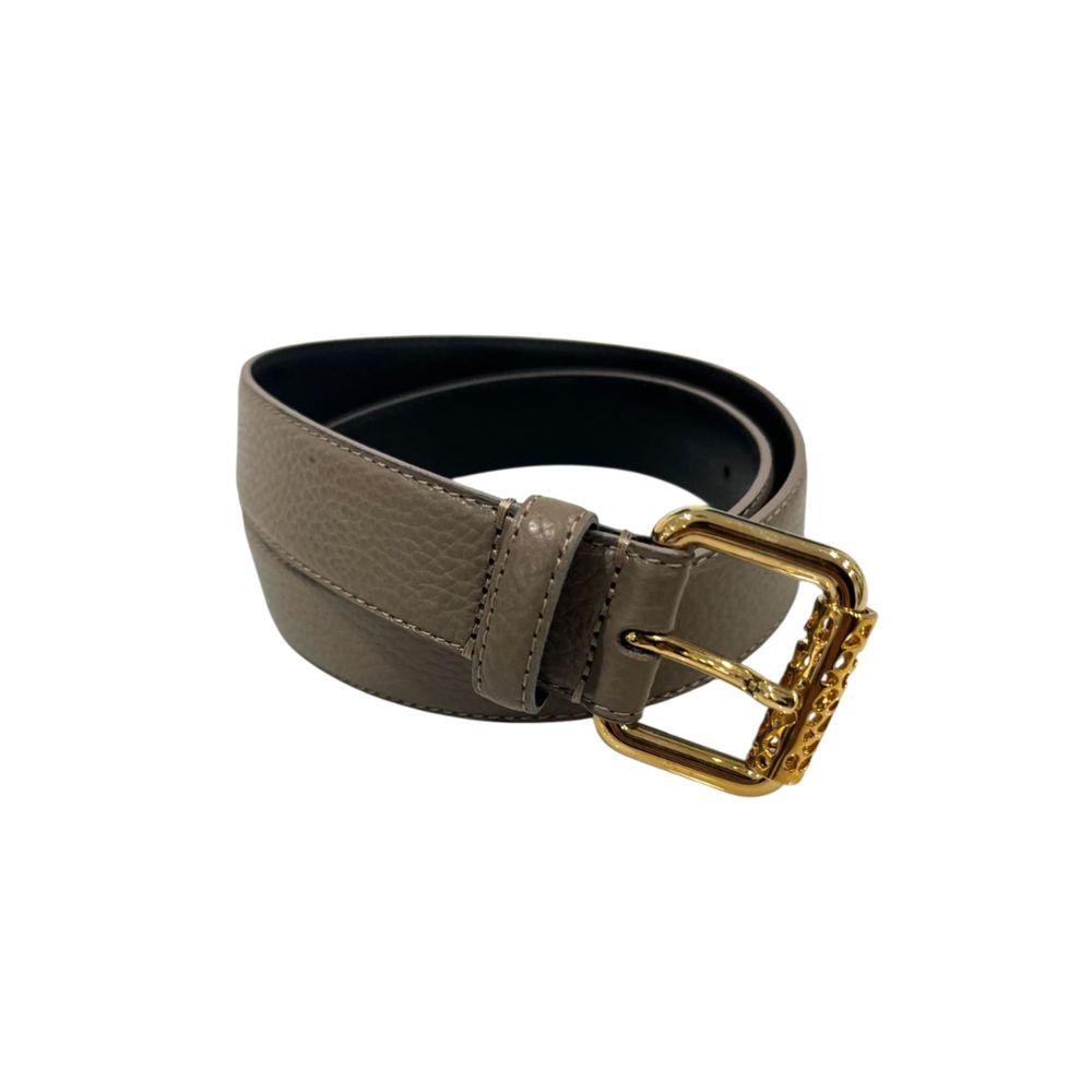 Borbonese Grey Leather Women Belt | Regal Royce