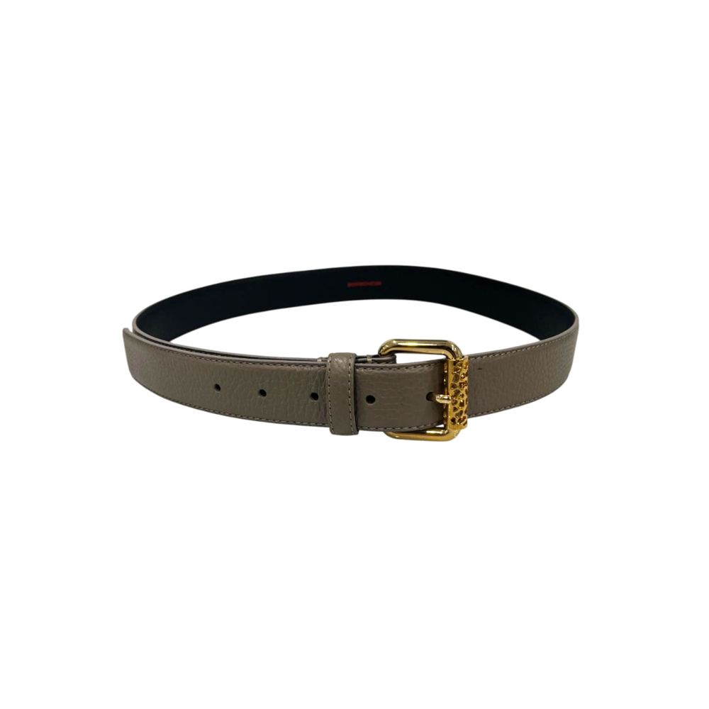 Borbonese Grey Leather Women Belt | Regal Royce