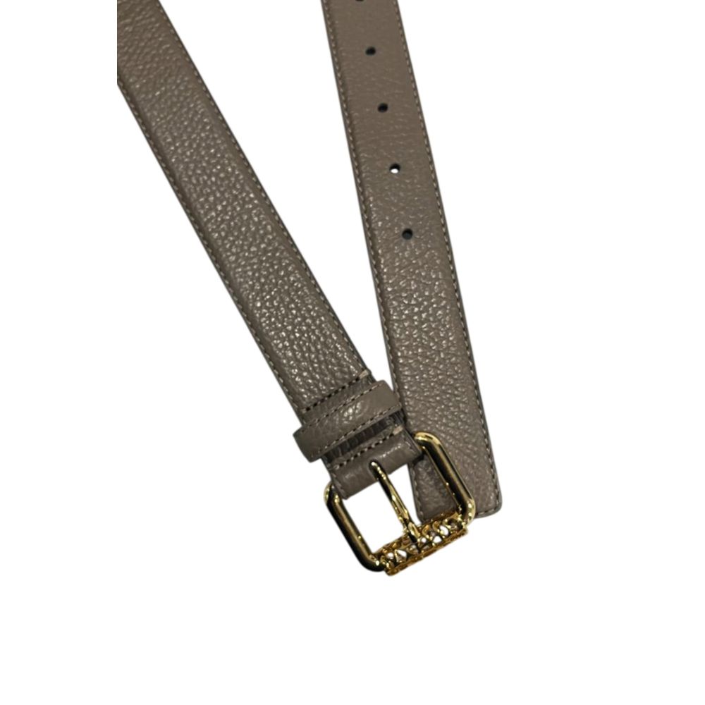 Borbonese Grey Leather Women Belt | Regal Royce