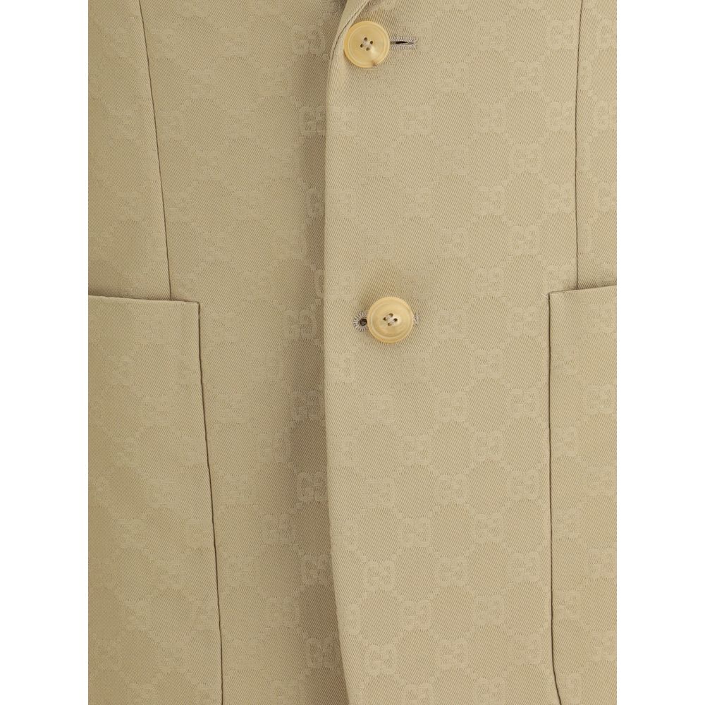 Gucci Beige Cotton Blazer | Regal Royce