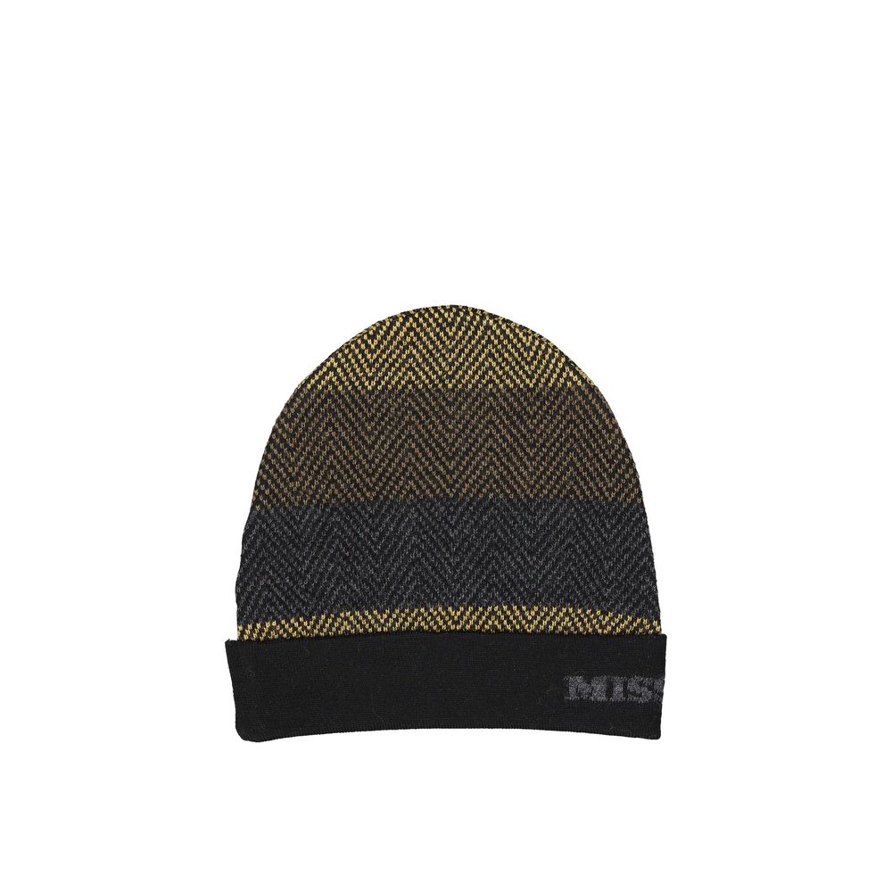 Missoni Black Wool Beanie | Regal Royce
